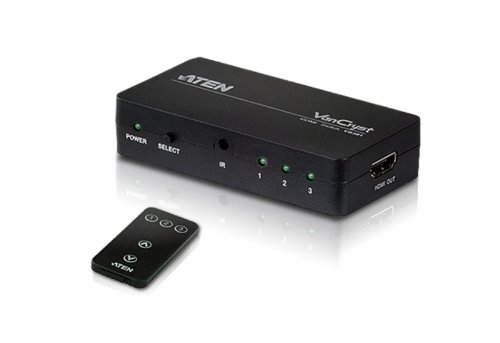 ATEN VS381 3 Port HDMI Switch, Black