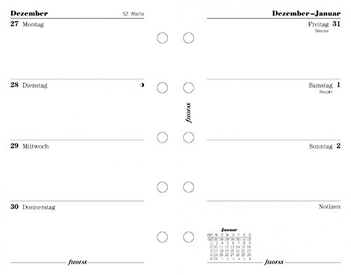 Filofax 000019-68144 Calendar, White - Image 2