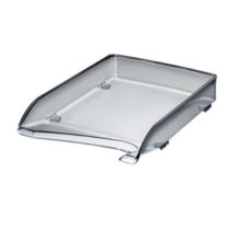 Leitz A4 Letter Tray, Transparent Smoked Grey, Elegant Range, 52200090