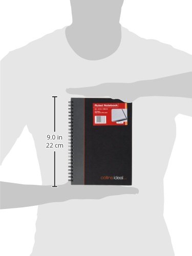 Ideal - A5 Cashbook Wiro Feint Ruled - 192 Pgs - Blue - 468W, Black - Image 3