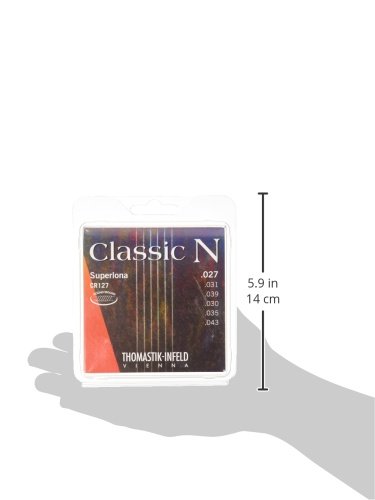 Thomastik Saiten für Klassik-Gitarre Classic N Series Satz Superlona Light CR127 Roundwound, silver, Satz CR127 - Image 3