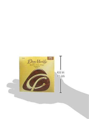 Dean Markley 2002A 11-46 Vintage Bronze LT Acoustic Guitar Strings, yellow, Light - Image 3