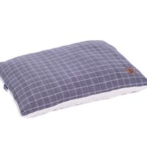 Petface Window Pane Check Pillow Mattress for Dog, Medium, Grey
