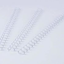 Renz 320800023 8.0 mm Ring Wire Cut Element - White. 2:1 Pitch. A4. 100 Wires per Box.