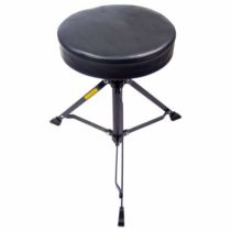 PURE GEWA Drummer Thrones round seat DT-90 black, adjustable height, single braced