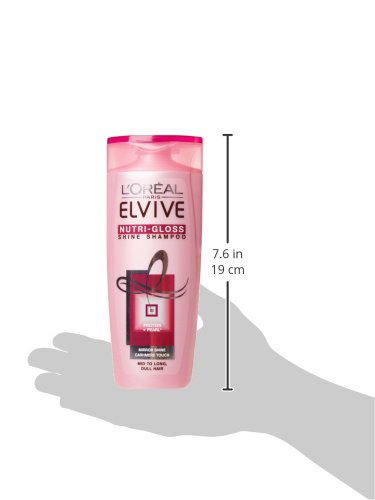L'Oreal Elvive Nutri Gloss Shine Shampoo 250ml Pack of 6, Pink, 250 ml (Pack of 6) - Image 3