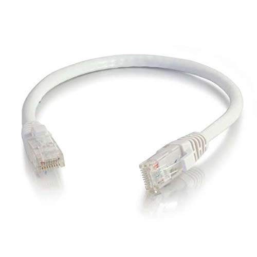C2G 83484 0.30m Cat6 Booted Unshielded Network Patch Cable - White , for Personal Computer, 0.3M