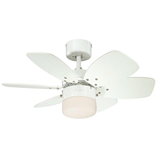 Westinghouse Lighting FLORA ROYALE Ceiling Fan, Steel, E27, 60 W, White finish, 7242440