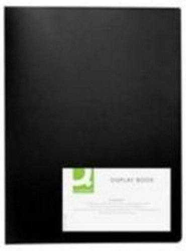 Q-Connect Polypropylene Display Book 40 Pocket Black KF01260