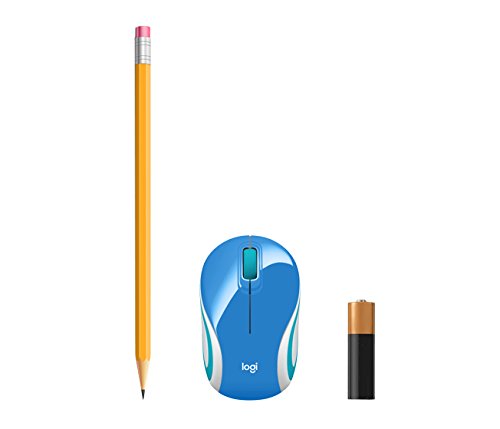 Logitech M187 Ultra Portable Wireless Mouse, 2.4 GHz with USB Receiver, 1000 DPI Optical Tracking, 3-Buttons, PC / Mac / Laptop - Blue - Image 3