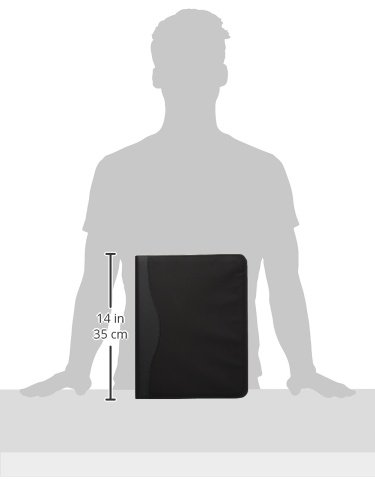 5 Star Office Ring Binder Folder Zipped with Pad 4 Ring Capacity 30mm A4 Black, A4 Format - Image 2