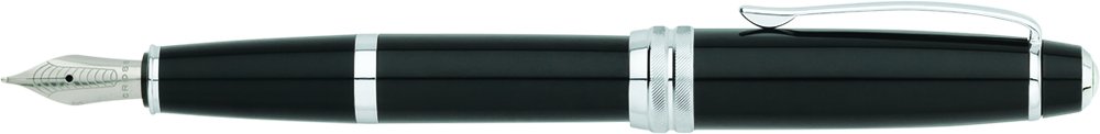 CROSS Bailey Black Lacquer Medium Nib Fountain Pen incl. Premium Gift Box - Refillable Catridge Pen - Image 2