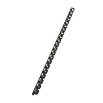 Leitz Plastic Comb Binding Spines 10mm Black - Pack of 100