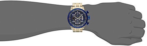 Invicta Aviator 19173 Men's Watch - Waterproof - Analogue - Quartz Movement - stainless steel with blue dial - 48mm - Image 4
