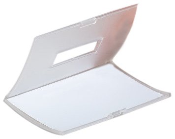 Durable Click Fold Name Badge, Transparent, 40 x 75 mm