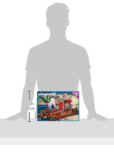 Playmobil 6146 Pirate Fort SuperSet with Floating Rowboat, Fun Imaginative Role-Play, PlaySets Suitable for Children Ages 4+ - Image 4