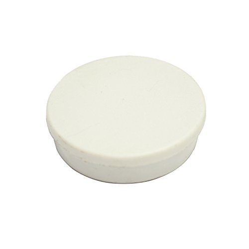 Bi-Office 30 mm Round Magnet - White (Pack of 10), Whie