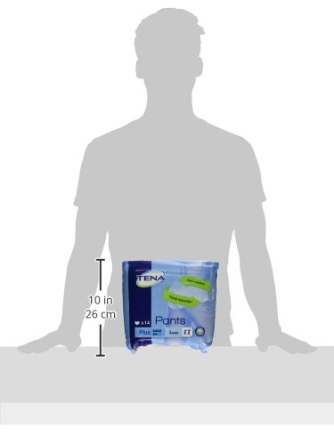 Tena Pants Plus Classic - Large - Pack of 10 (Incontinence Pants), Light Blue, 14 Count (Pack of 1) - Image 3