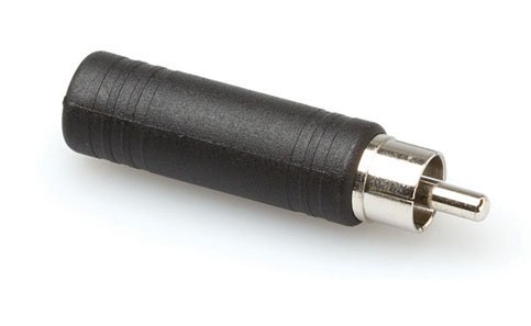 HosaTech GPR-104 1/4 inch TS to RCA Adapter, black