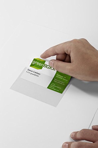 Durable 837919 Self-Adhesive Pocket Pocketfix, 90 x 57 mm (Inside), without insertion Labels, 100 Pieces, Transparent - Image 2