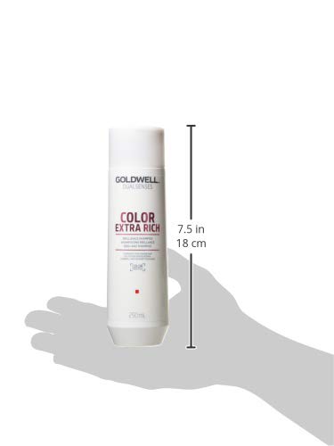 Goldwell Dualsenses Color Extra Rich Shampoo, for Thick to Coarse Hair Minimizes Color Fading, 250ml, White, 250 ml (Pack of 1) - Image 3