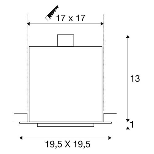 SLV recessed Ceiling Light KADUX 1 / spot, floodlight, Ceiling Spotlight, Ceiling Light, Built-in LED Light - Image 2
