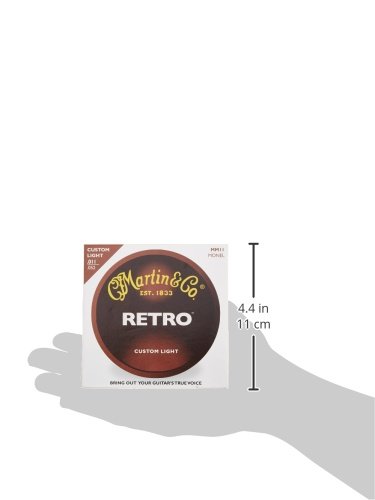 C.F Martin retro strings for acoustic guitar. MM11 Custom Light (11-52), silver, Metallic - Image 3