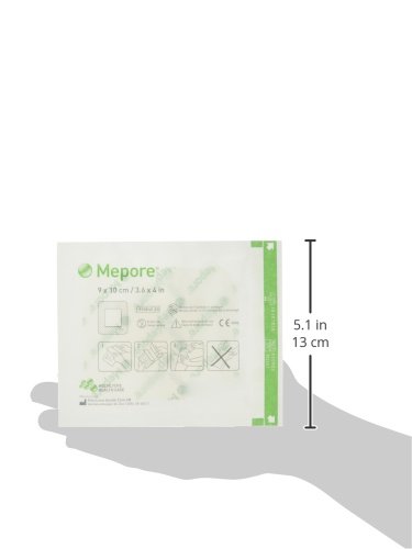 Mepore 670900 Dressing Adhesive, Island, Non Woven Fabric, Semi-Permeable Backing, Sterile, 9 cm x 10 cm (Pack of 50) - Image 2