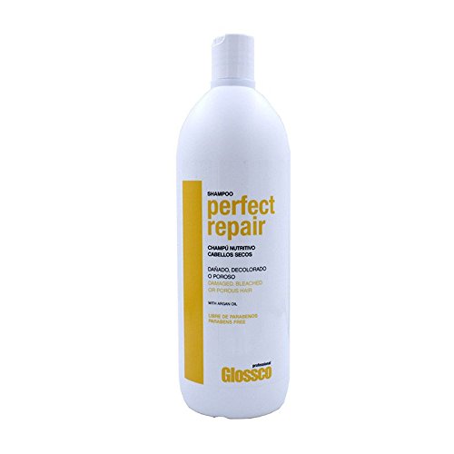 GLOSSCO PROFESSIONAL, Perfect Repair Shampoo 1000 ml, Rice Extract and Argan Oil, Regenerates and Strengthens