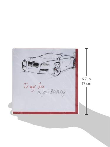 WHITE COTTON CARDS 'To My Son On Your Birthday', 16cm x 16cm - Image 3