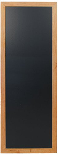 Securit 56 x 150cm Lacquered Finish Long Wall Chalk Board - Teak, W56 x H150 cm