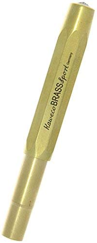 Kaweco BRASS SPORT Fountain Pen I Exclusive Brass Reservoir Pen for Ink Cartridges Including Retro Metal Box I Writing Instrument 13 cm I Nib: M (Medium) - Image 3
