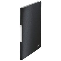 Leitz A4 Display Book, 40 Pockets, 80 Sheet Capacity, Transparent Pockets, Satin Black, Style Range, 39590094
