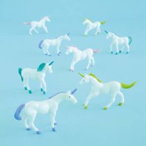 Unique Party 84721 - Plastic Unicorn Party Bag Fillers, Pack of 8