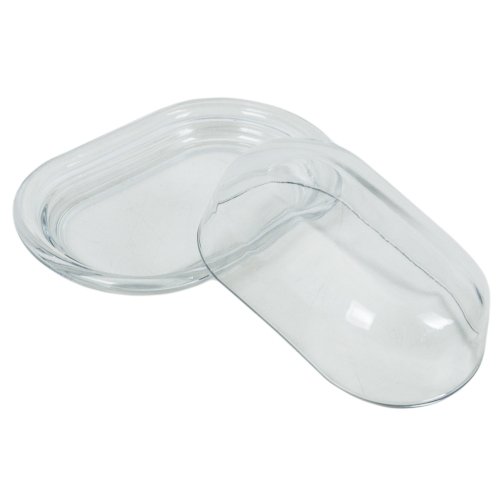 Pasabahce Glass Butter Dish With Lid 19.5 cm x 13 cm, White, 2 éléments - Image 3