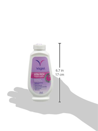VAGISIL UltraFresh Intimate Powder for Daily Feminine Hygiene Fresh Scent Deodorises & Prevents Odour, Talc-Free, 100 g - Image 3