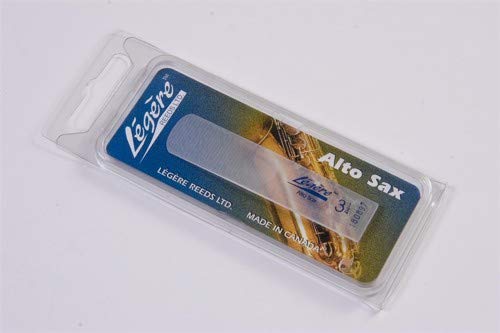 Légère Reeds - Alto Saxophone Reed, Classic, Strength 2.50 (AS2.50) - Premium Synthetic Woodwind Reed, Transparent