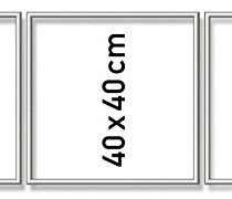 Schipper 605270766" Aluminium Frame Triptych Painting by Numbers, 120 x 40 cm