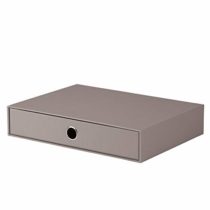 SOHO A4 Filing Storage Box with 1 Drawer - Taupe