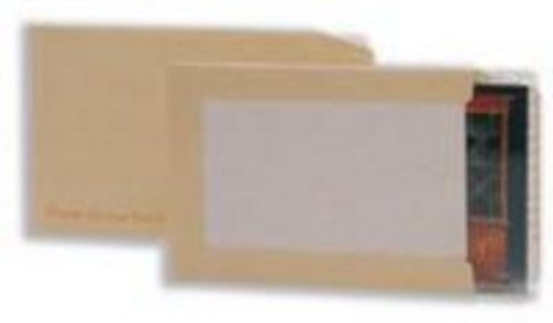 Q-Connect Envelope 318x267mm Board Back Peel and Seal 115gsm Manilla (Pack of 125), 318 x 267 mm