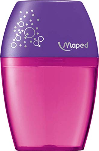 Maped 946016 - Double Pencil Case Butterfly, Granate y morado - Image 4