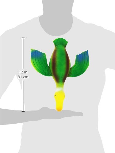 Trixie Duck Original Animal Sound, 30 cm, Latex, Green, Red Yellow - Image 2