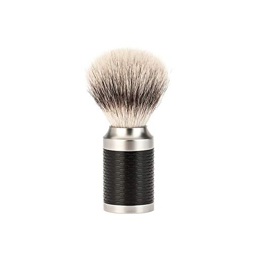 MUHLE Shaving Brush Silvertip Fibre, Handle Material Stainless Steel/Matte-Black - Image 4