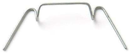 Merriway BH05303 (100 Pcs) Greenhouse Glazing Clip Wire W Type - Pack of 100 Pieces, White