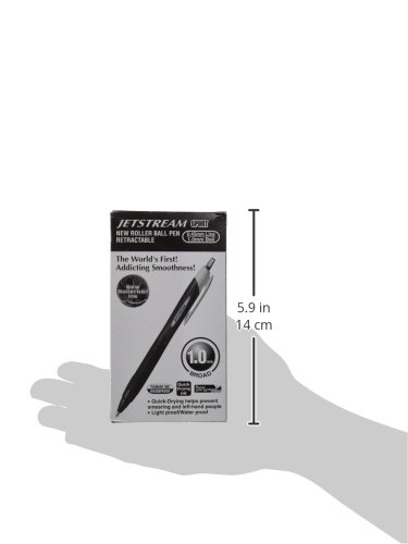 Uni-Ball Jetstream Sport SXN150Z Ballpoint Pen-Black/White (Pack of 12), Black / White, 1 count (Pack of 12) - Image 3
