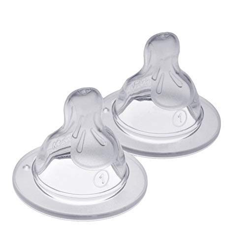 MAM Teats Size 1, Clear, 2 count (Pack of 1)