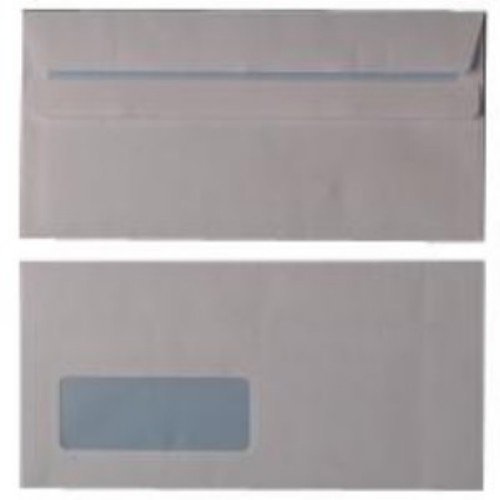 Whitebox 80gsm DL Window Self Seal Envelope - White (Pack of 1000), C1