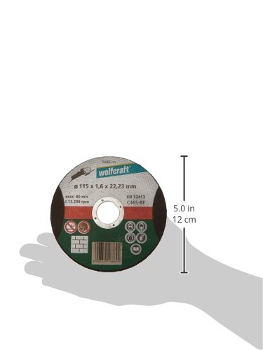 wolfcraft Cutting Disc for Stone I 1686999, Black, ø115 mm - Image 3