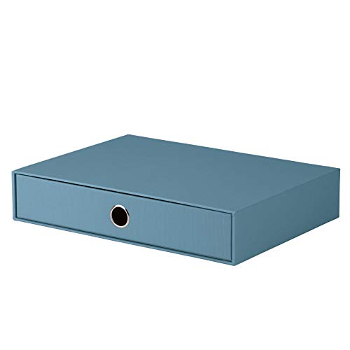 Rössler Papier 1524452150 - S.O.H.O. Ladebox voor DIN A4, met grijpgat, denim, 343 x 250 x 65 mm, 1 stuk, DIN A4, 1 Fach