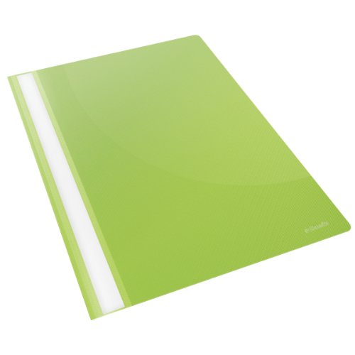 Esselte A4 Plastic Report Files, 1x Pack of 25 Pieces Esselte A4 Plastic Report Files, 160 Sheet Capacity, VIVIDA Green
